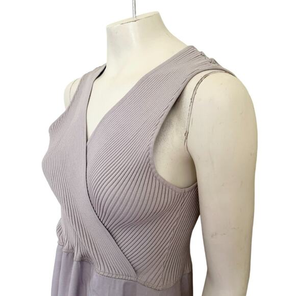 THEORY Sleeveless Long Midi Dress in Pale Lavender SZ L - Picture 2 of 9